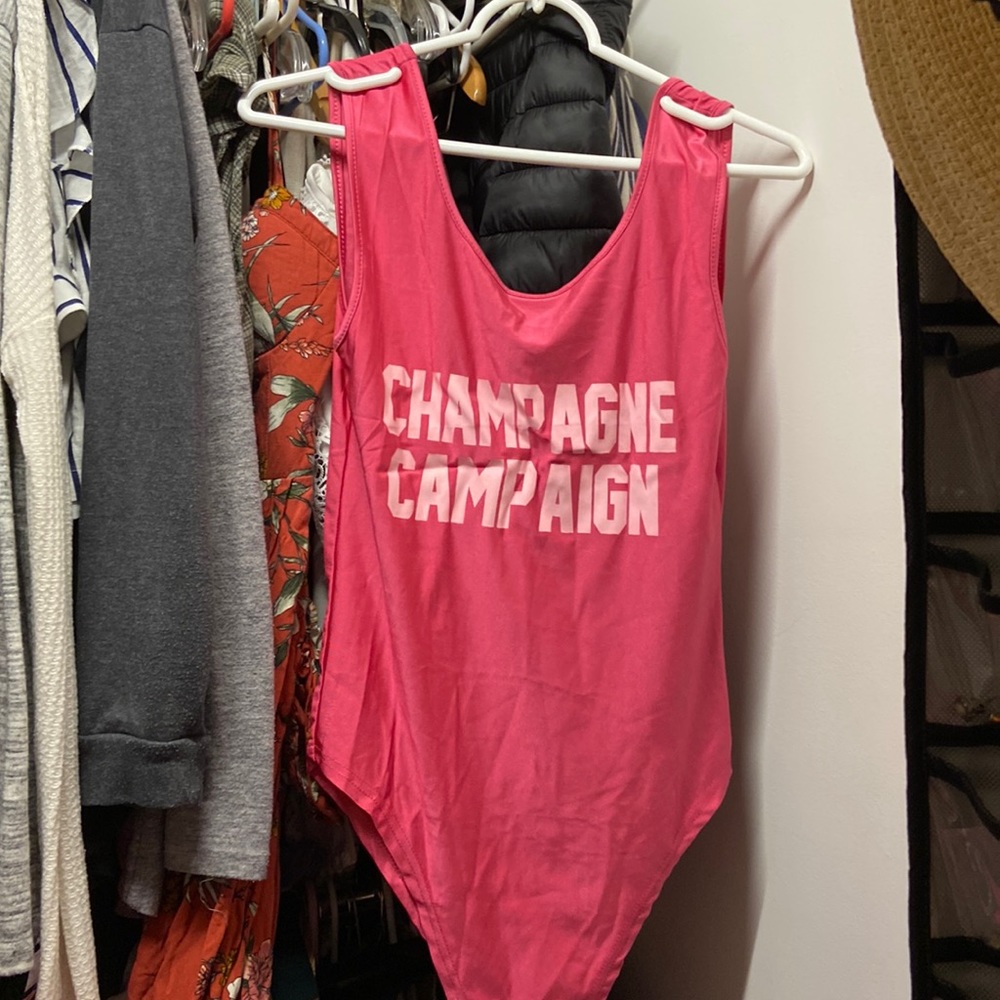 Pink Champagne Campaign one piece